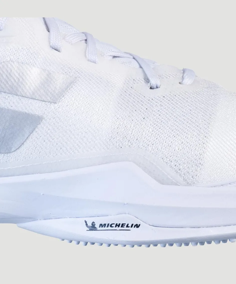 Wimbledon Babolat Jet Mach 3 Mens Trainers - White- Footwear