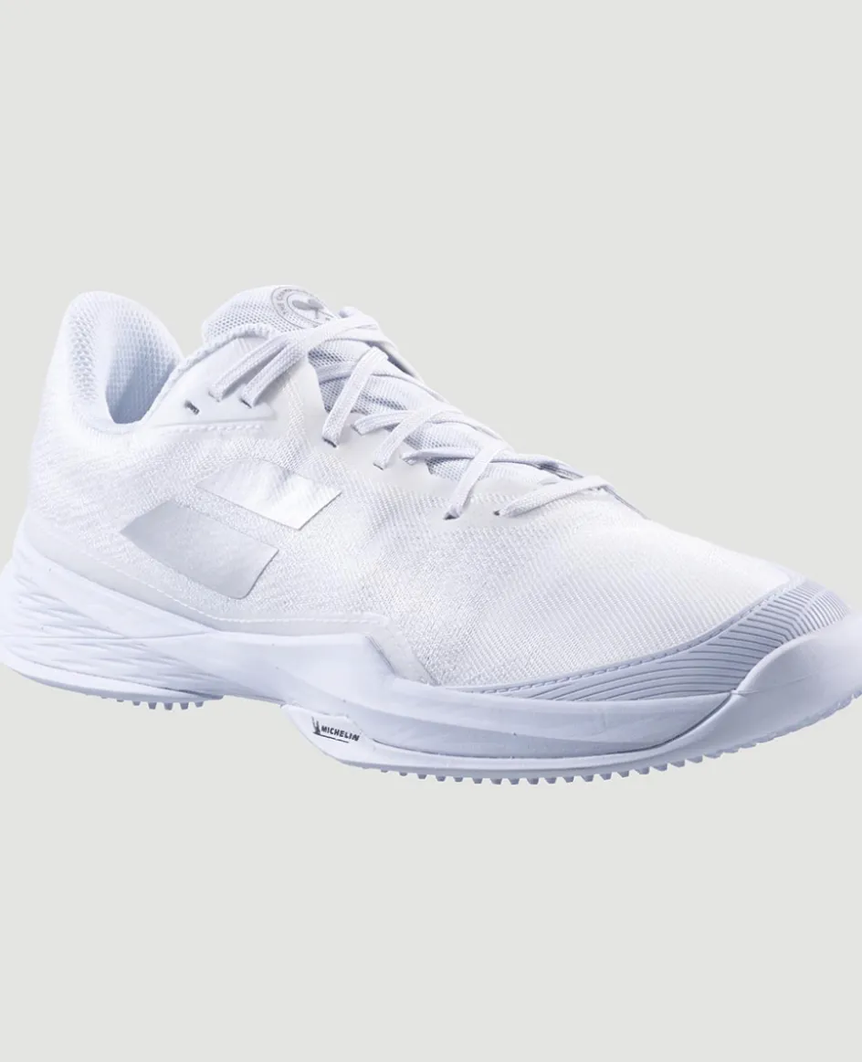 Wimbledon Babolat Jet Mach 3 Womens Trainers - White- Footwear
