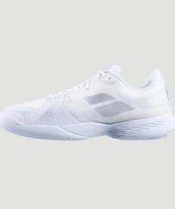 Wimbledon Babolat Jet Mach 3 Womens Trainers - White- Footwear