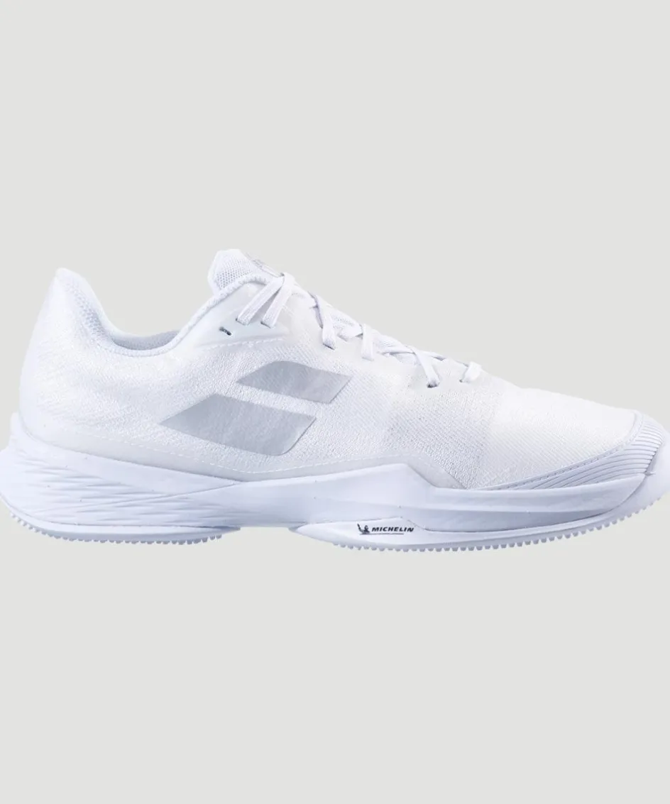Wimbledon Babolat Jet Mach 3 Womens Trainers - White- Footwear