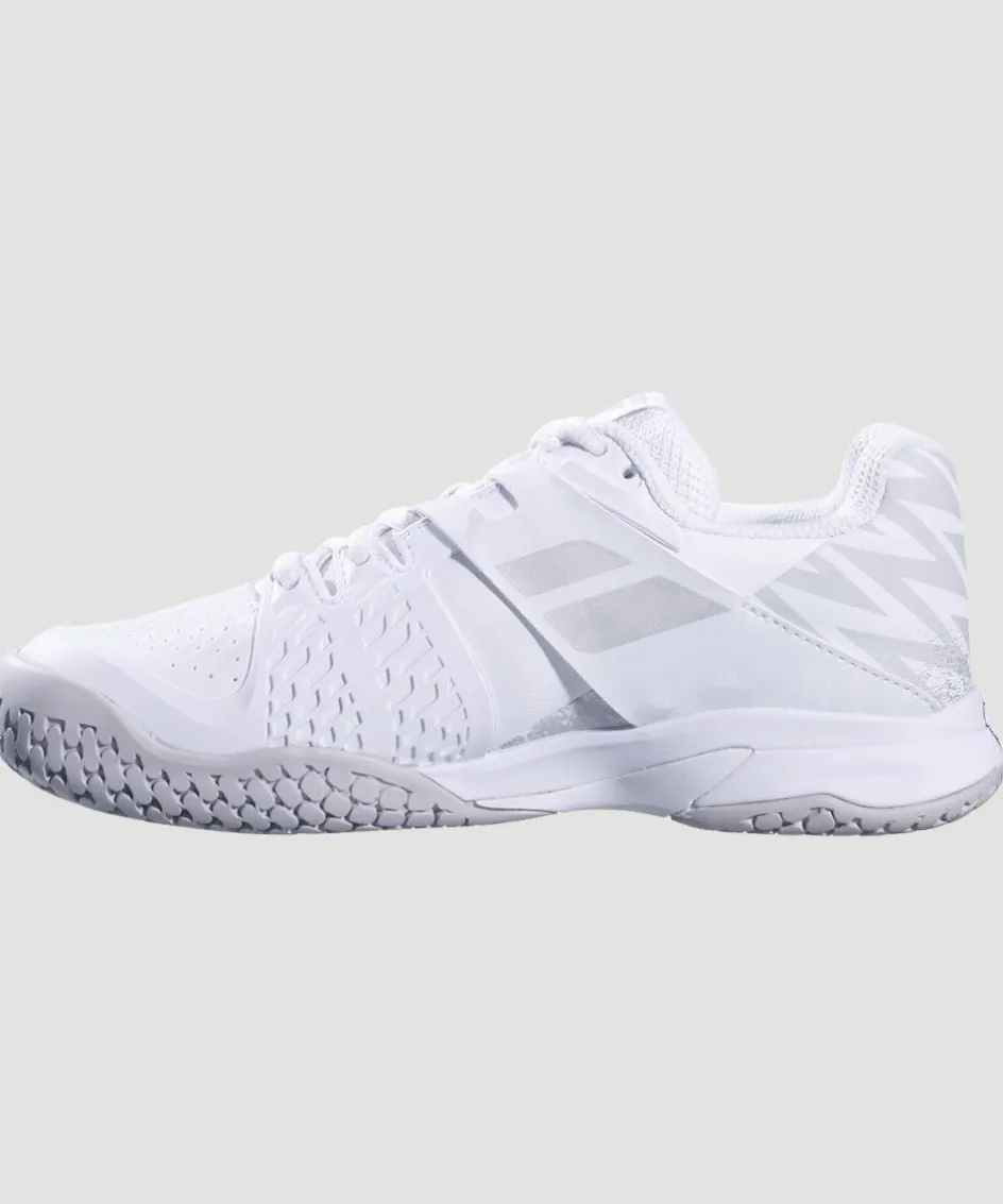 Wimbledon Babolat Propulse All Court Junior Trainers - White- Footwear