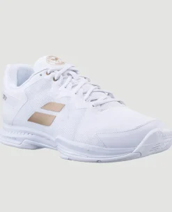 Wimbledon Babolat SFX3 All Court Womens Trainers - White- Footwear