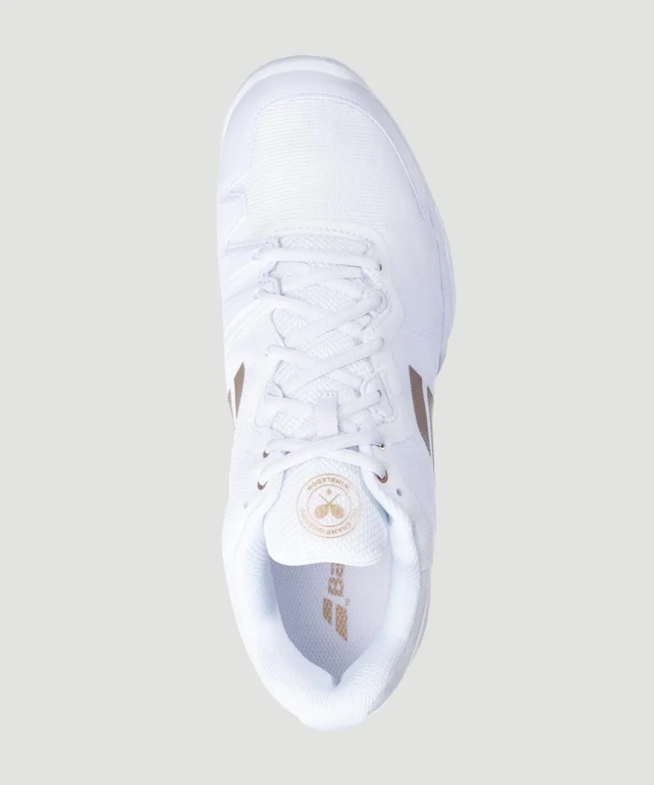 Wimbledon Babolat SFX3 All Court Womens Trainers - White- Footwear