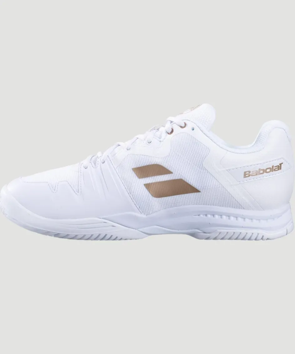 Wimbledon Babolat SFX3 All Court Womens Trainers - White- Footwear