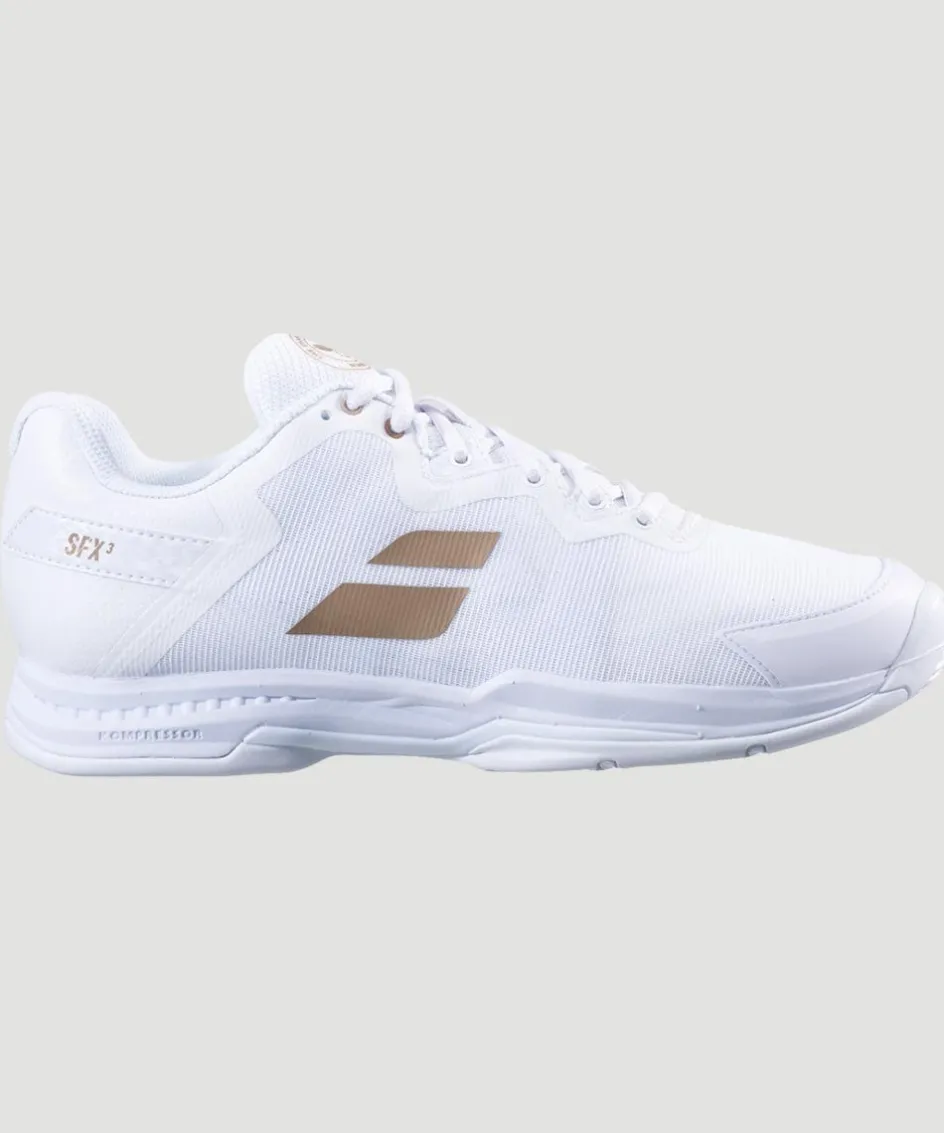 Wimbledon Babolat SFX3 All Court Womens Trainers - White- Footwear