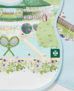 Wimbledon Baby Bib Two Pack - Tennis in a English Garden-Kids Bibs