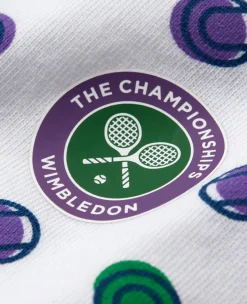 Wimbledon Babygrow Ball Spot - White-Kids Baby Grows