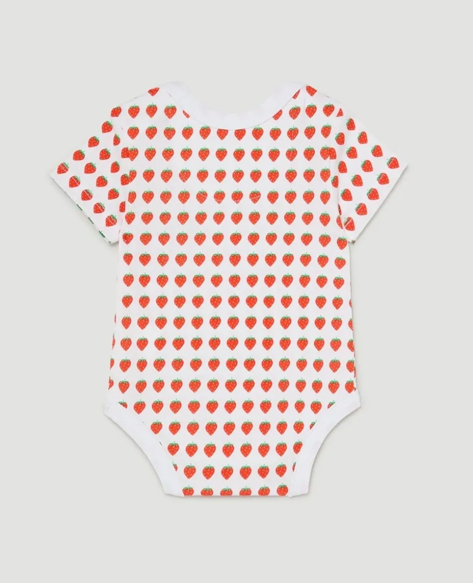 Wimbledon Babygrow Strawberries - White-Kids Baby Grows