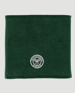 Wimbledon Classic Green and Purple Face Towel 30x30cm- Towels