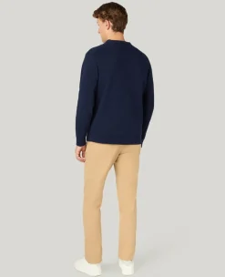 Wimbledon Crossed Racket Cardigan in Navy- Knitwear|Sweatshirts & Hoodies