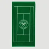 Wimbledon Green Tennis Court Cotton Bath Towel 70x133cm- Towels
