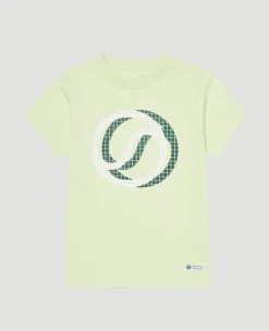 Wimbledon Kids Ball T-Shirt - Lime-Kids Tops & T-Shirts