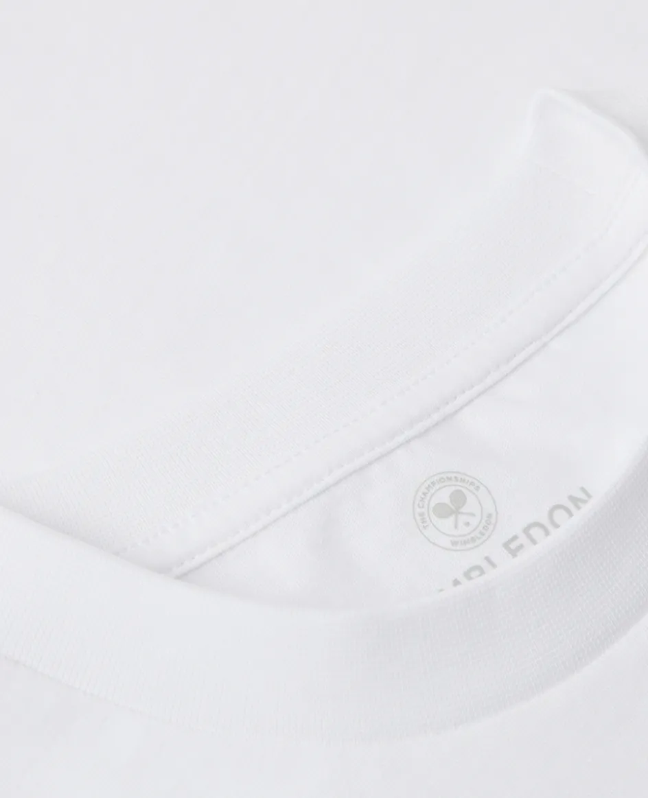 Wimbledon Kids Championships Logo T-Shirt - White-Kids Tops & T-Shirts