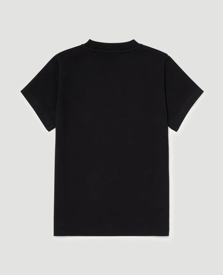 Wimbledon Kids Championships Logo T-Shirt - Black-Kids Tops & T-Shirts