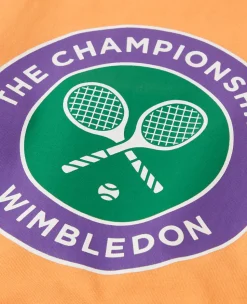 Wimbledon Kids Championships Logo T-Shirt - Orange-Kids Tops & T-Shirts