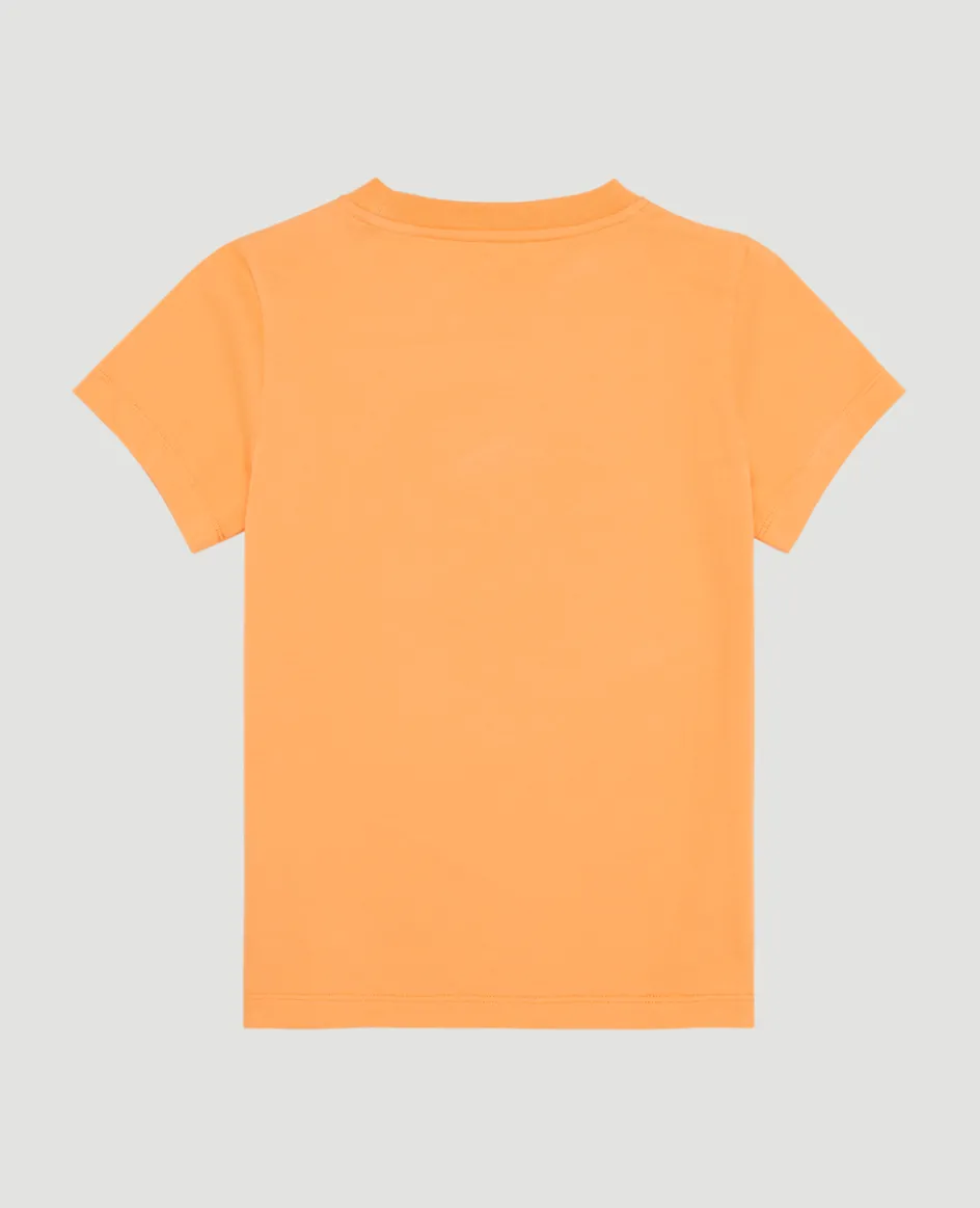 Wimbledon Kids Championships Logo T-Shirt - Orange-Kids Tops & T-Shirts