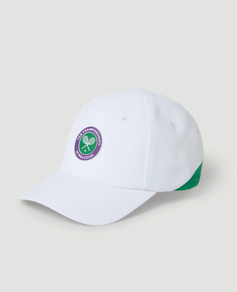 Wimbledon Kids Championships Performance Cap - White- Baseball Cap