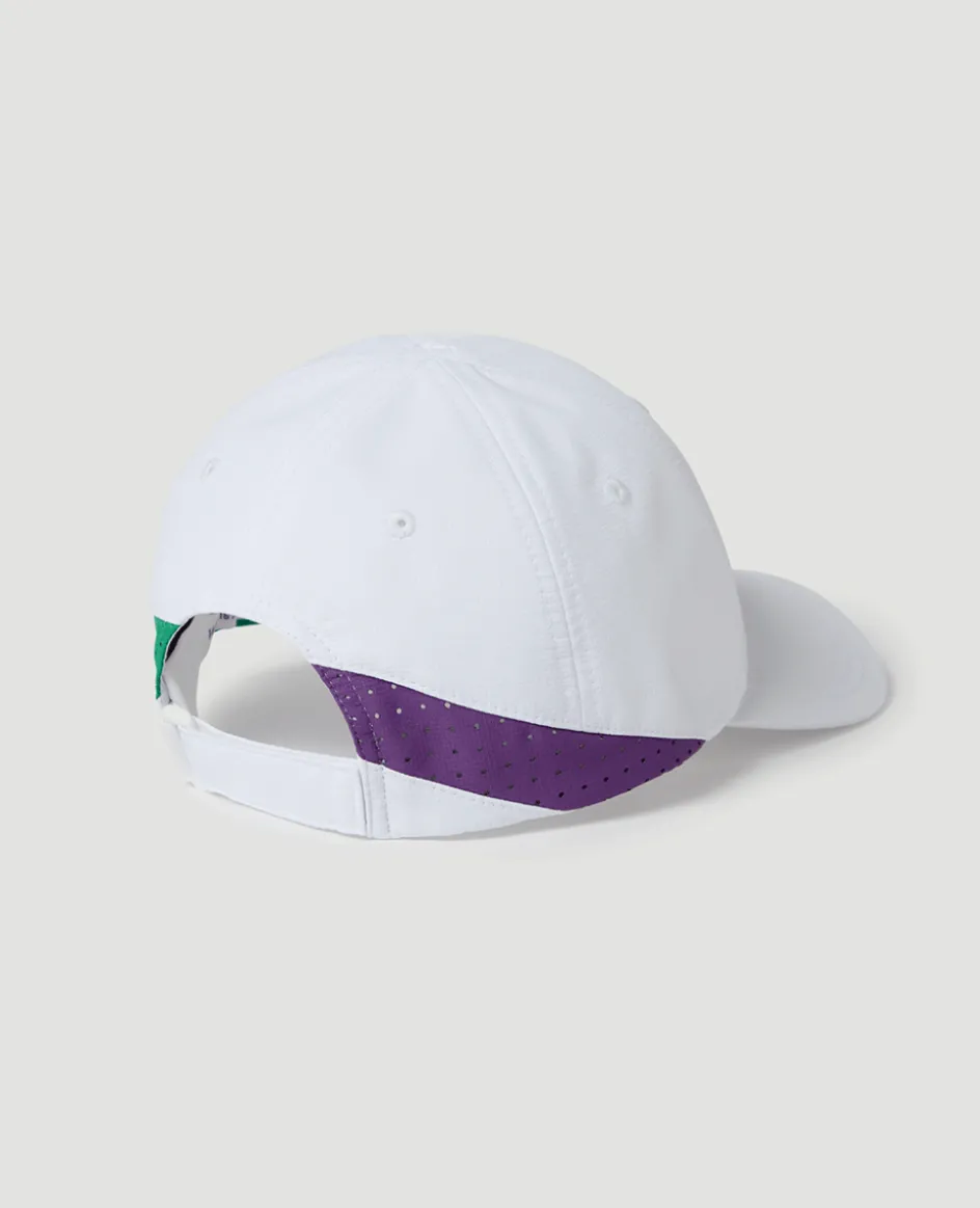 Wimbledon Kids Championships Performance Cap - White- Baseball Cap