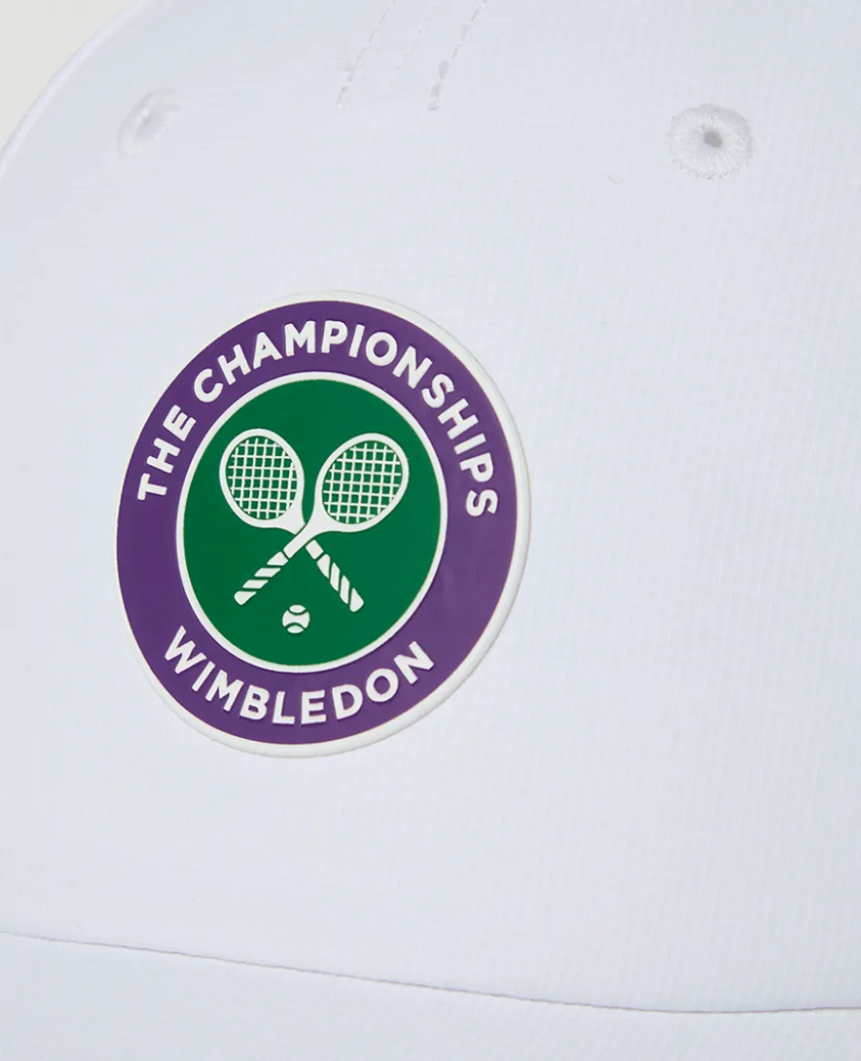 Wimbledon Kids Championships Performance Cap - White- Baseball Cap