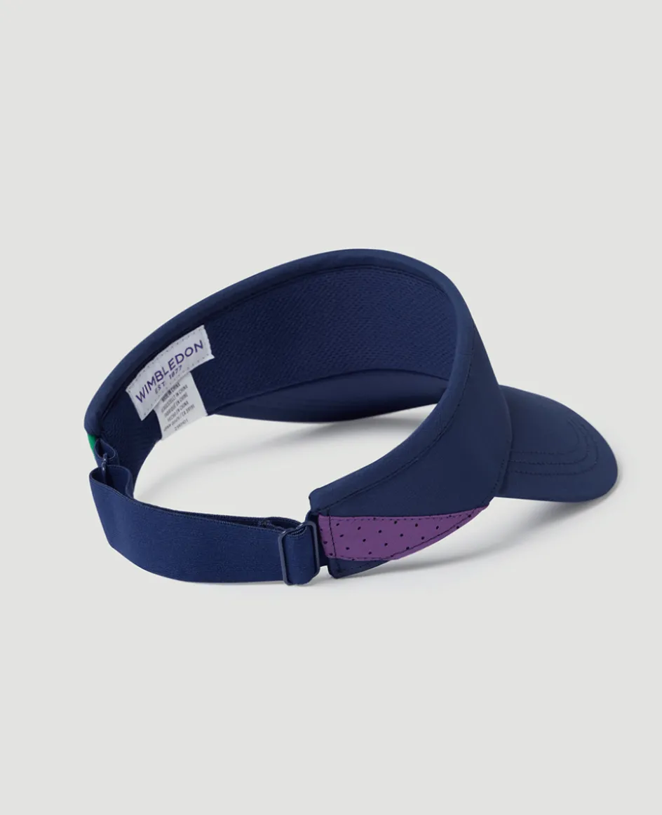 Wimbledon Kids Championships Performance Visor - Navy- Visor