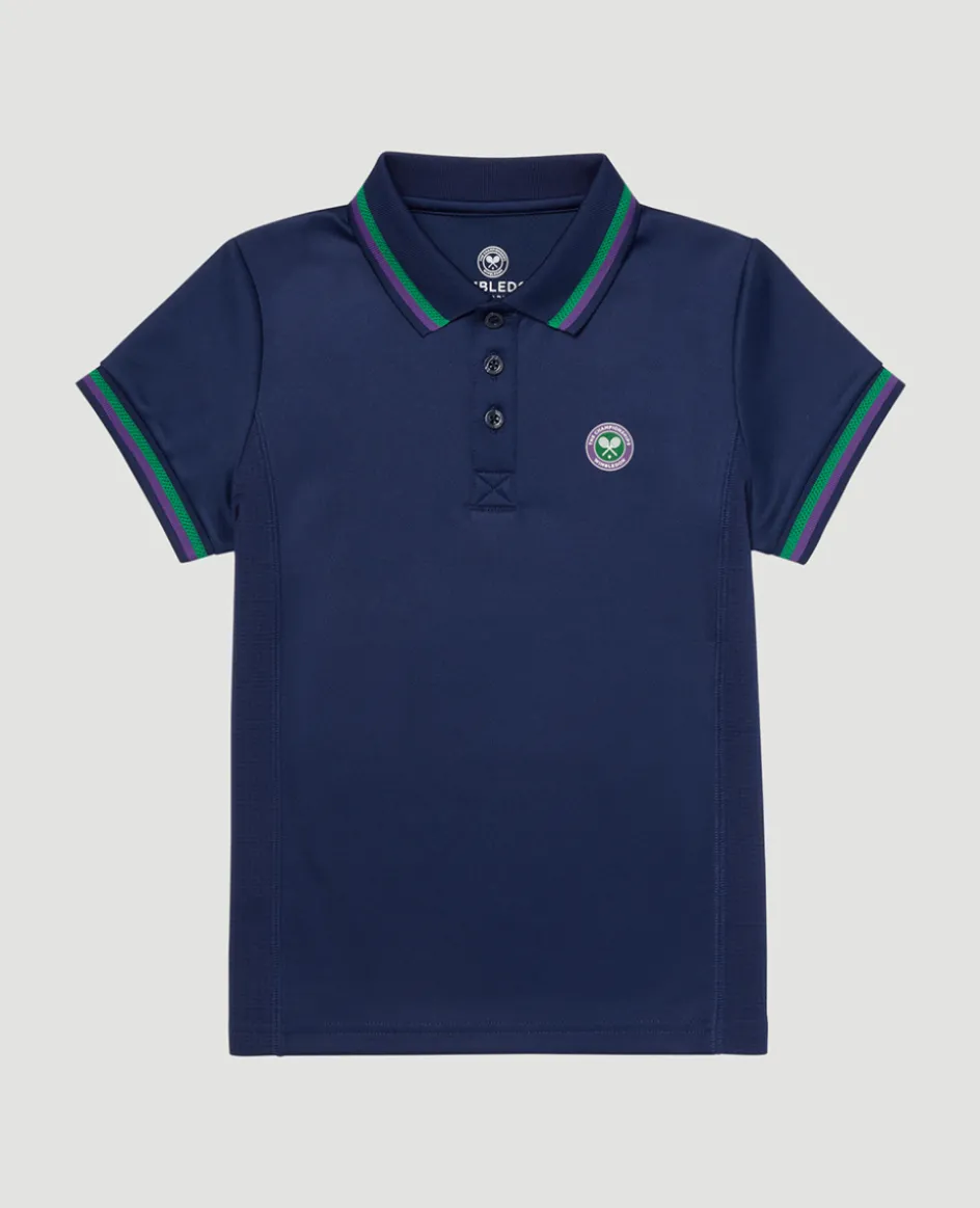 Wimbledon Kids Core Performance Polo - Navy-Kids Tops & T-Shirts|Tops & T-Shirts