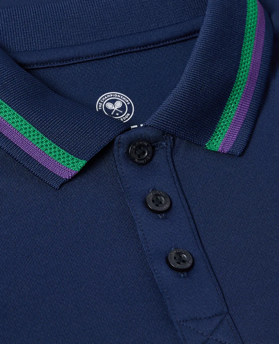 Wimbledon Kids Core Performance Polo - Navy-Kids Tops & T-Shirts|Tops & T-Shirts