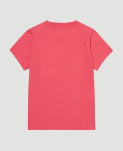 Wimbledon Kids Drawn Logo T-Shirt - Red-Kids Tops & T-Shirts