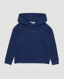 Wimbledon Kids Hooded Sweatshirt - Navy-Kids Sweatshirts & Hoodies