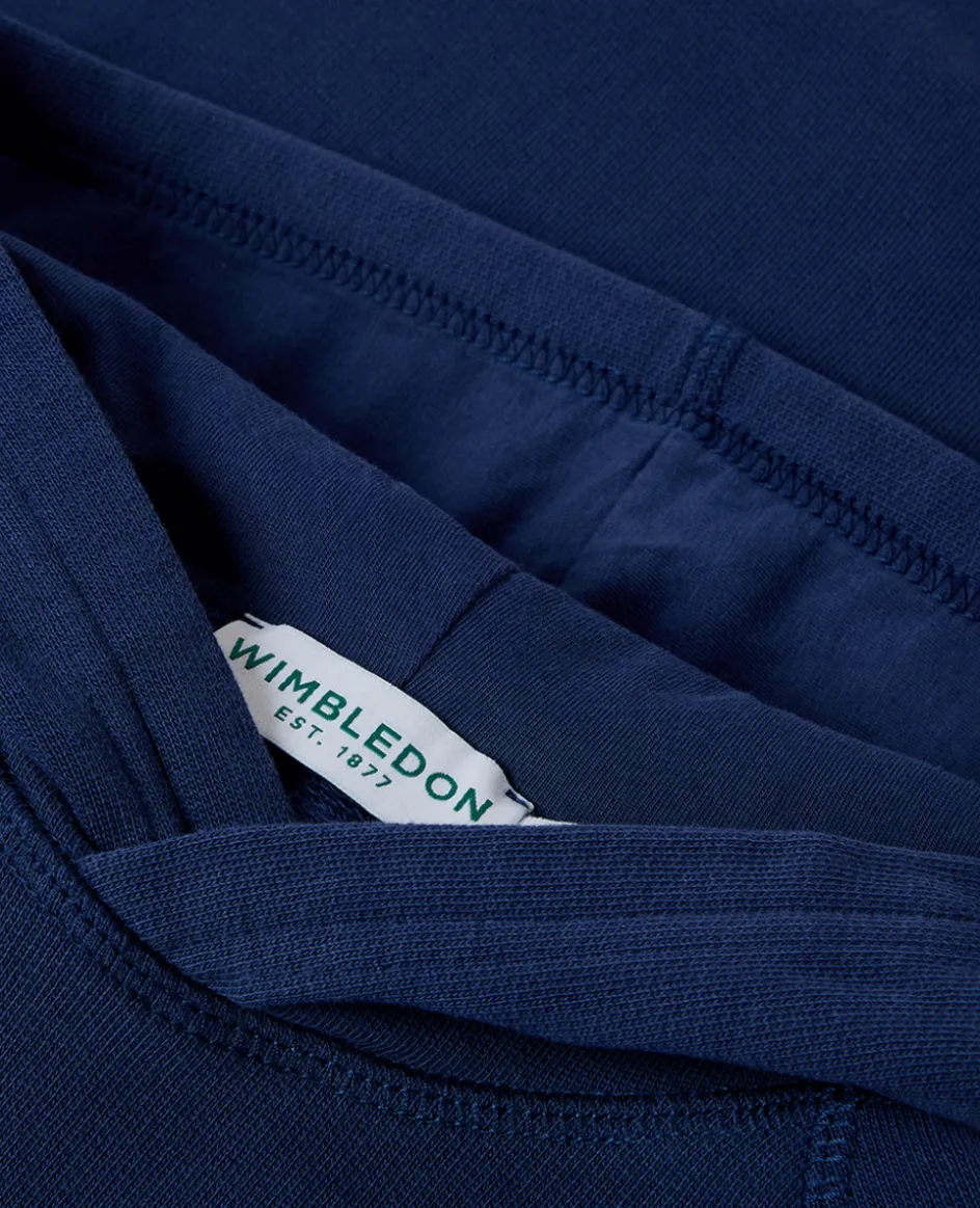 Wimbledon Kids Hooded Sweatshirt - Navy-Kids Sweatshirts & Hoodies