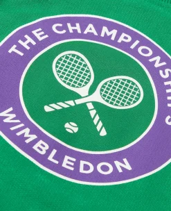 Wimbledon Kids Logo Sweatshirt - Green-Kids Sweatshirts & Hoodies