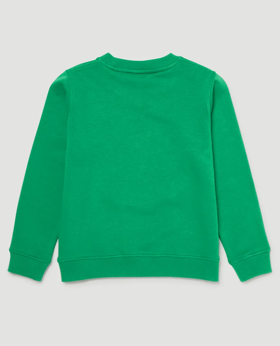 Wimbledon Kids Logo Sweatshirt - Green-Kids Sweatshirts & Hoodies