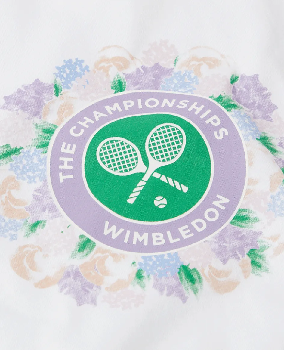 Wimbledon Kids Long Sleeve Flower T-Shirt-Kids Tops & T-Shirts