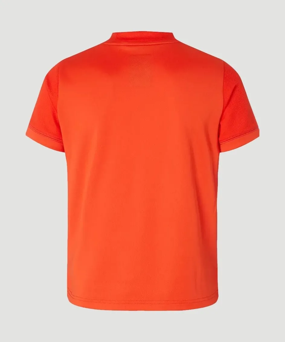 Wimbledon Kids Performance Crew Neck T-Shirt - Orange-Kids Tops & T-Shirts