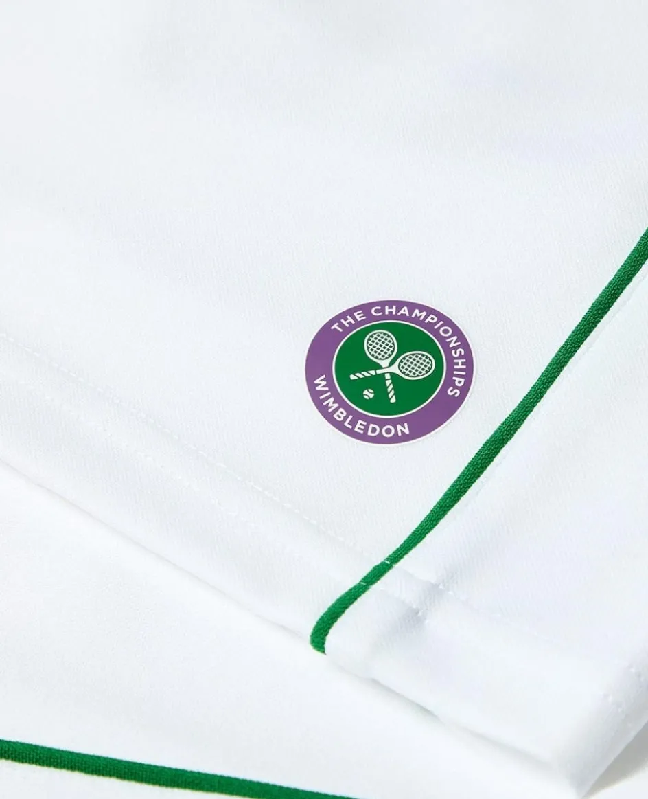 Wimbledon Kids Performance Piping Shorts - White-Kids Trousers & Shorts|Trousers & Shorts