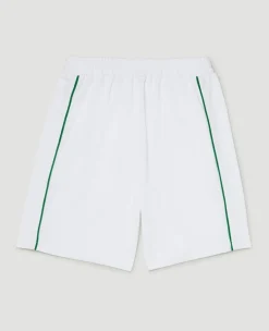 Wimbledon Kids Performance Piping Shorts - White-Kids Trousers & Shorts|Trousers & Shorts