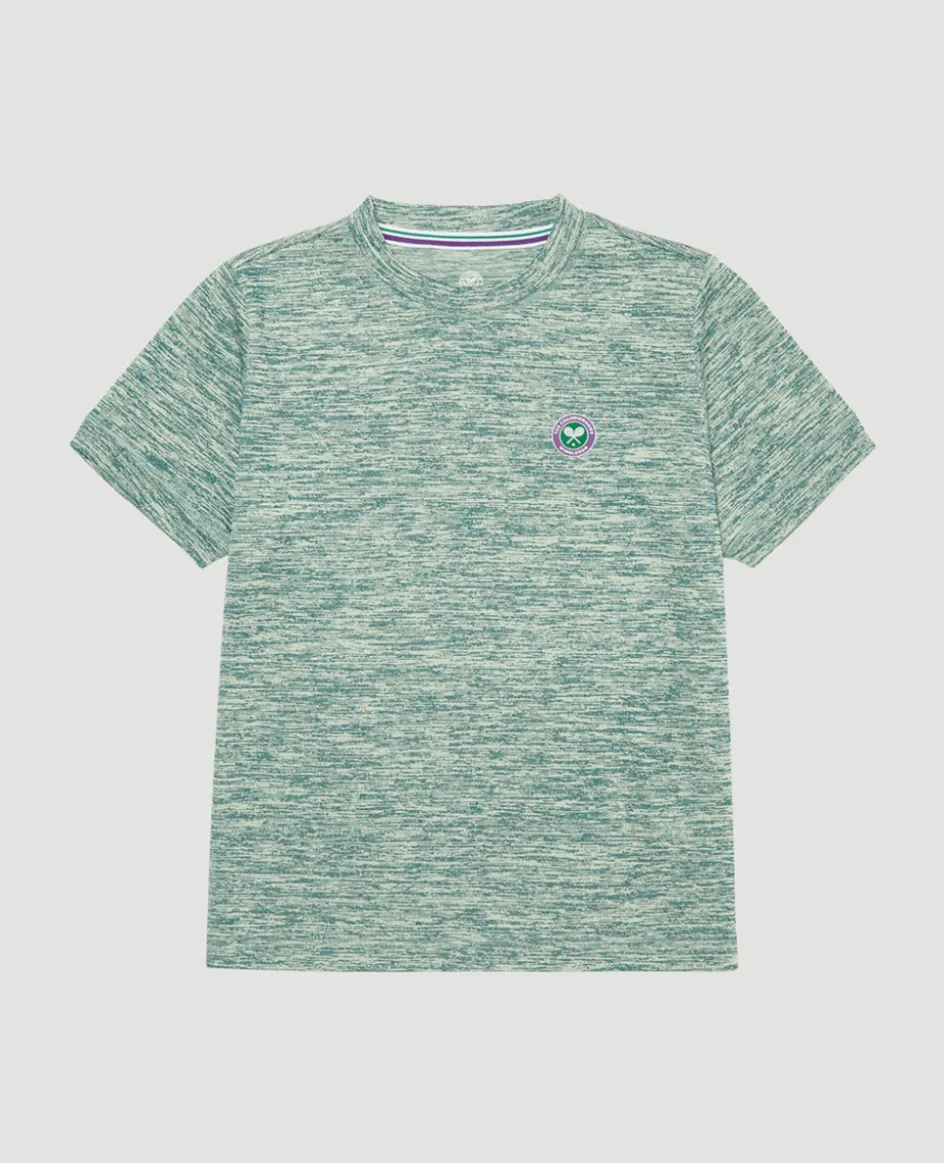 Wimbledon Kids Performance T-Shirt - Lime-Kids Tops & T-Shirts