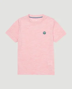Wimbledon Kids Performance T-Shirt Pink-Kids Tops & T-Shirts