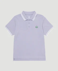 Wimbledon Kids Pique Polo - Lilac-Kids Tops & T-Shirts