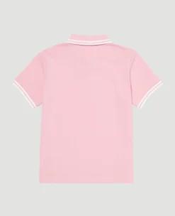 Wimbledon Kids Pique Polo - Pink-Kids Tops & T-Shirts