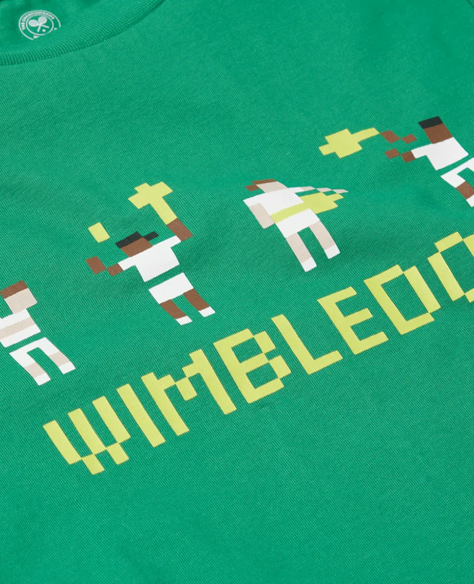 Wimbledon Kids Player T-Shirt - Green-Kids Tops & T-Shirts
