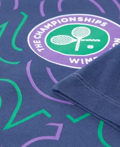 Wimbledon Kids 2023 T-Shirt - Navy-Kids Tops & T-Shirts