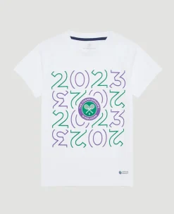 Wimbledon Kids 2023 T-Shirt - White-Kids Tops & T-Shirts