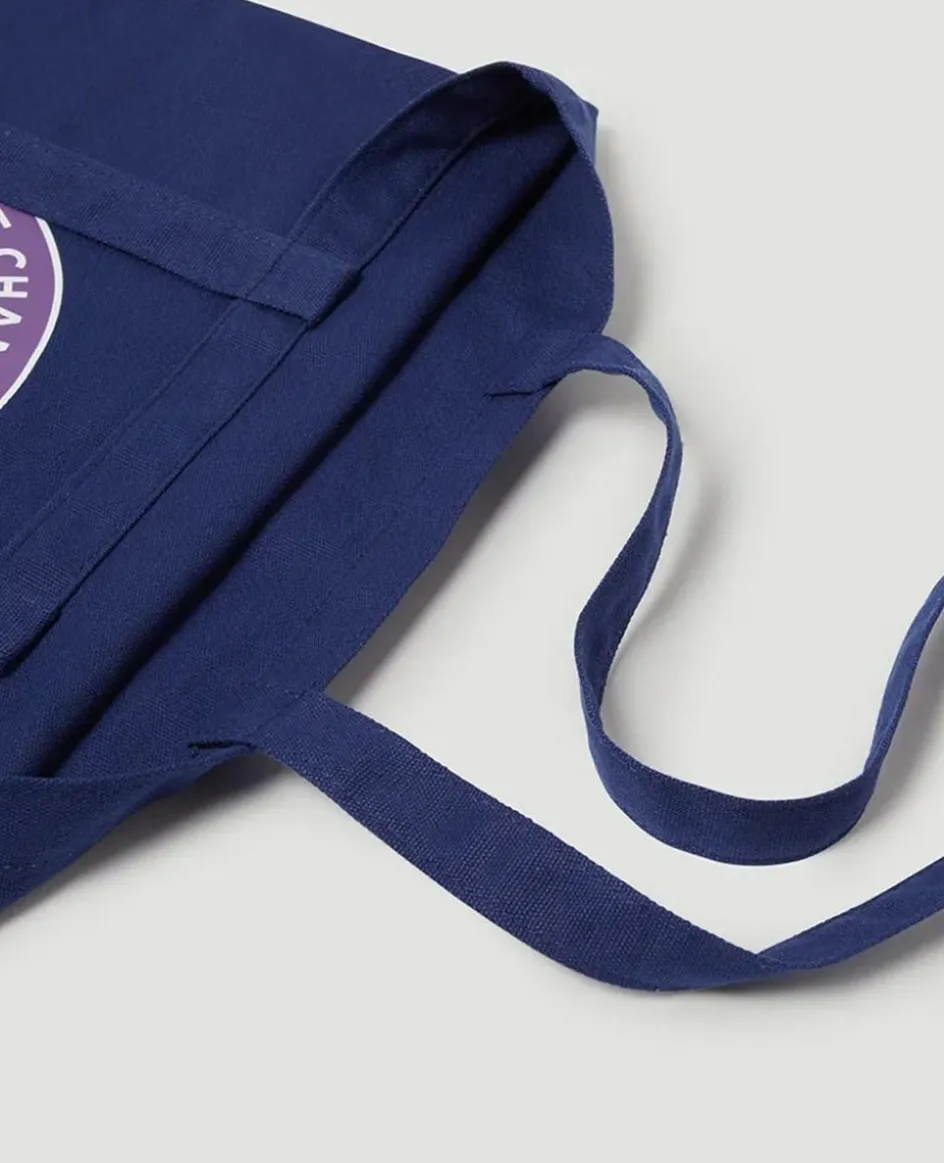 Wimbledon Logo Shopper Bag - Navy- Shopper
