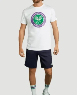 Wimbledon Men's Championships Logo T-Shirt - White- T-Shirts