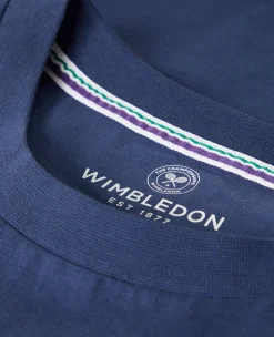 Wimbledon Mens Championships Logo T-Shirt - Navy- T-Shirts