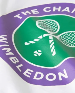 Wimbledon Mens Championships Logo T-Shirt - White- T-Shirts