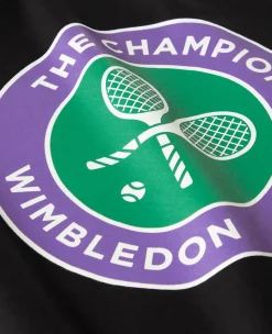 Wimbledon Mens Championships Logo T-Shirt - Black- T-Shirts