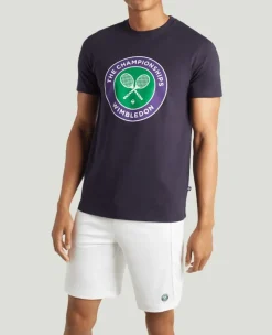 Wimbledon Men's Championships Logo T-Shirt - Midnight- T-Shirts