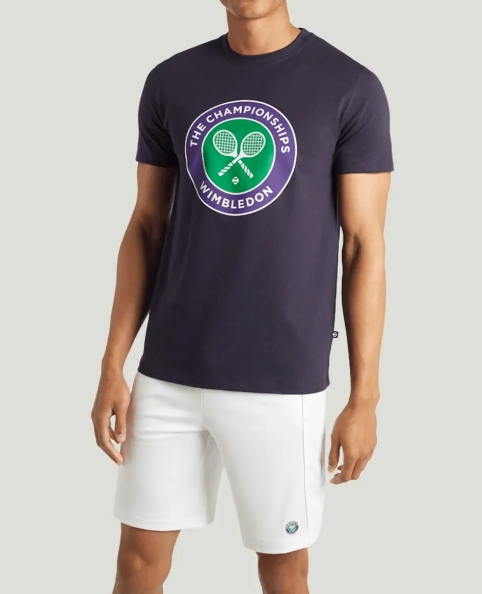Wimbledon Men's Championships Logo T-Shirt - Midnight- T-Shirts