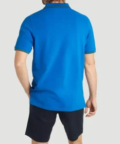 Wimbledon Men's Classic Polo with Championships Logo - Lapis Blue- Polo Shirts